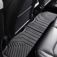 Rubber Floor Mats - Black Front and Rear Tesla Model Y 2019-23, , scaau_hi-res