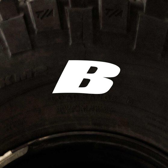 Tire Stickers - Letter B, , scaau_hi-res