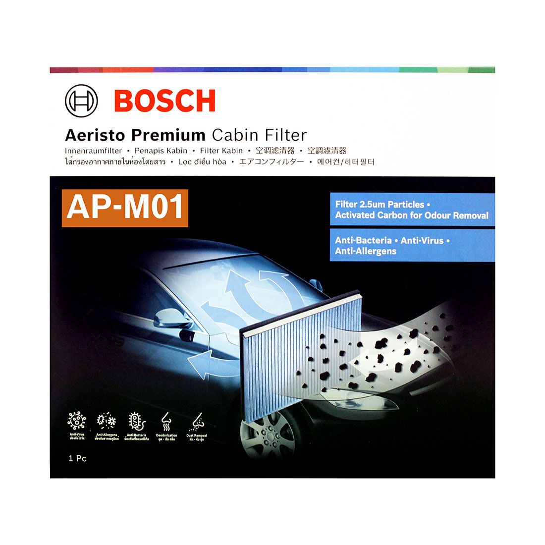 Bosch Aeristo Premium Cabin Air Filter - AP-M01, , scaau_hi-res