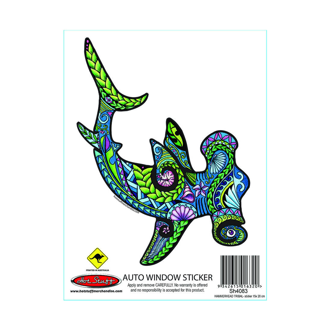 Sticker Hammerhead Tribal, , scaau_hi-res