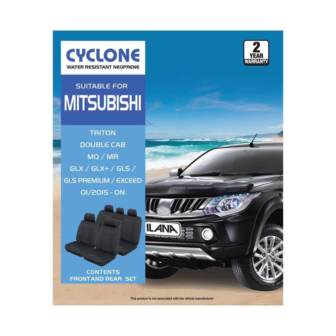 Ilana Cyclone Tailor Made Pack For Mitsubishi Triton MQ Dual Cab 01/15+, , scaau_hi-res