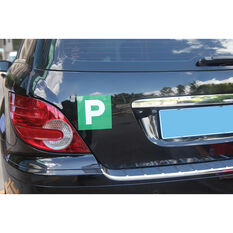 SCA P Plate - Magnetic, Green, VIC/WA, 2 Pack, , scaau_hi-res