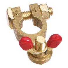Projecta Brass Battery Terminal with Wingnut Positive, , scaau_hi-res