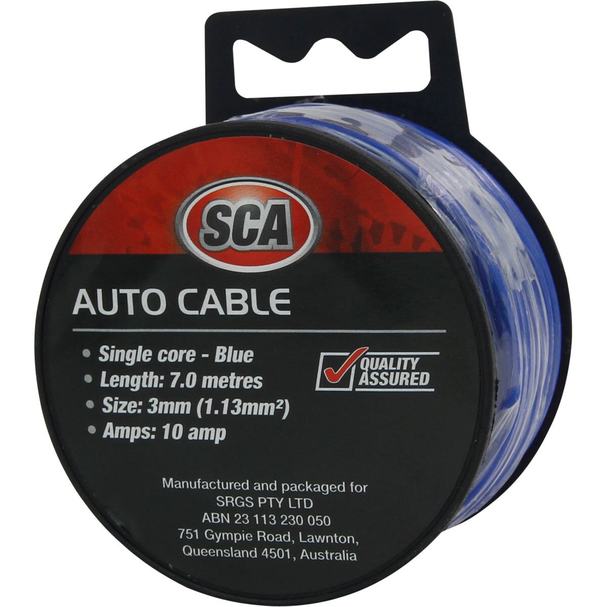 SCA Automotive Cable - Single Core, 10 Amp 3mm x 7m, Blue, , scaau_hi-res
