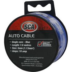 SCA Auto Cable - 10 AMP, 3mm, 7m, Blue, , scaau_hi-res