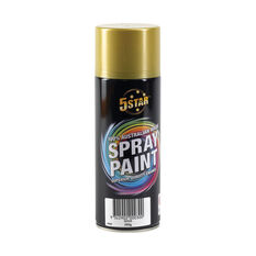 5 Star Enamel Spray Paint Gold 250g, , scaau_hi-res