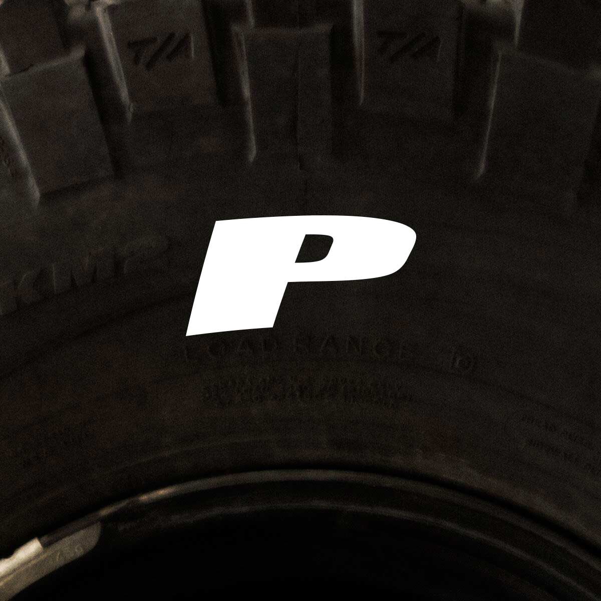 Tire Stickers - Letter P, , scaau_hi-res