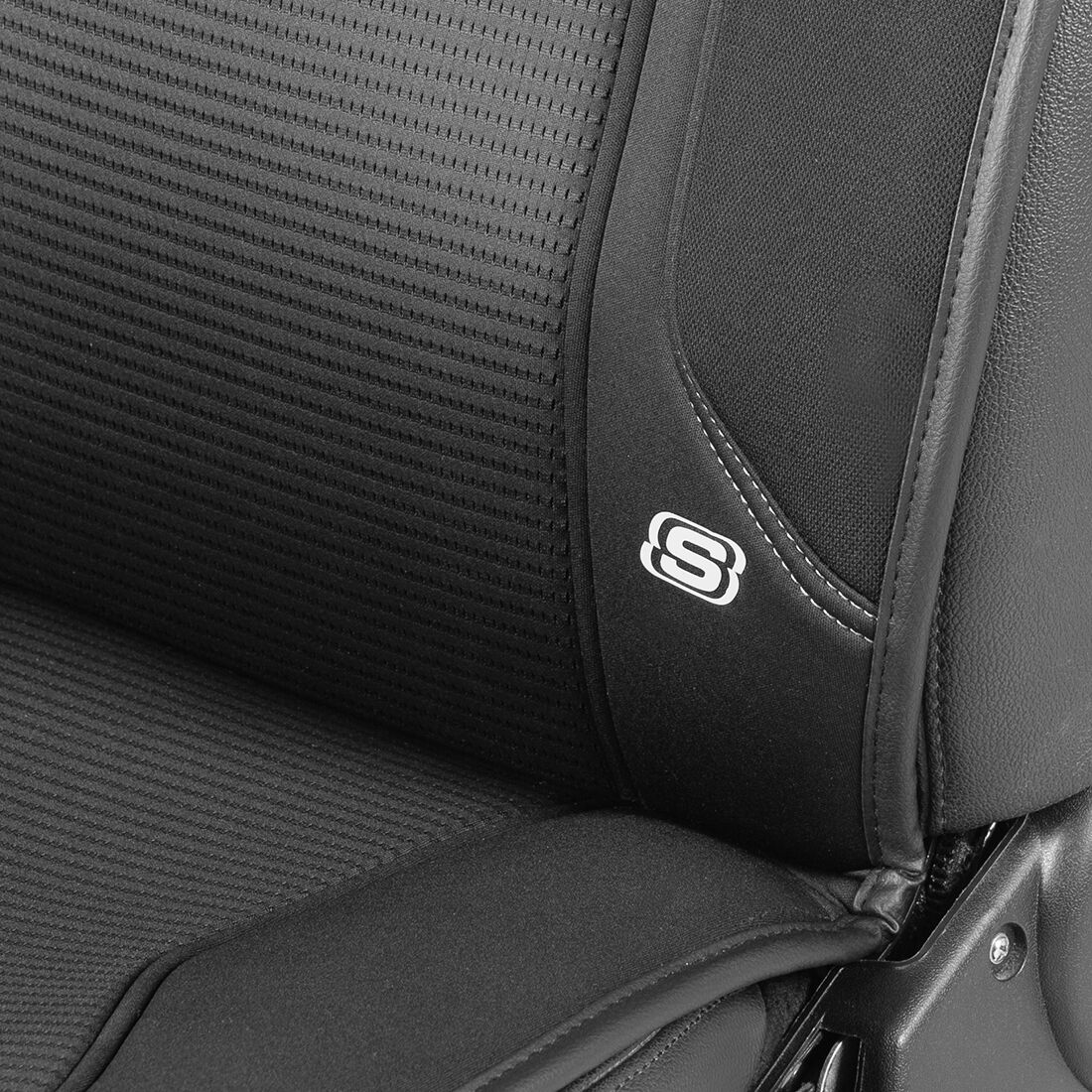 Skechers Memory Foam Black/Grey Seat Cushion, , scaau_hi-res