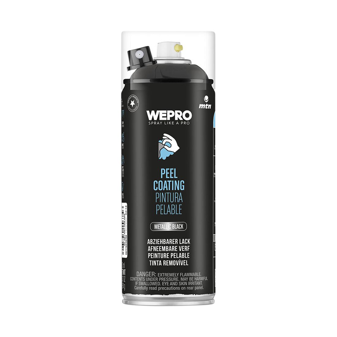 MTN Pro Removable Peel Coating - Metallic Black 400mL, , scaau_hi-res