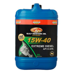 Gulf Western Extreme Diesel Engine Oil - 15W-40 25 Litre, , scaau_hi-res