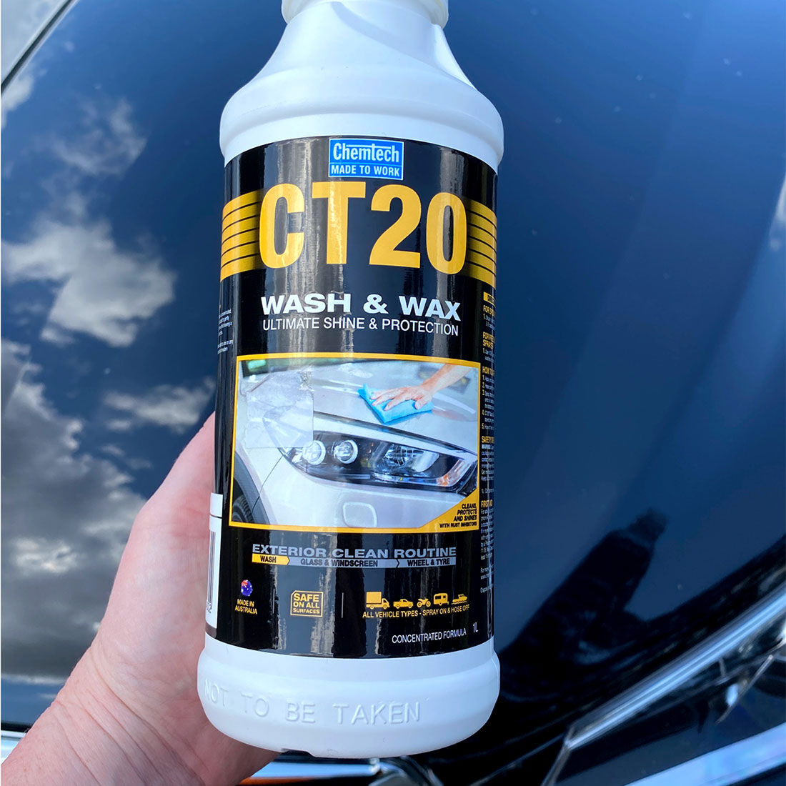 Chemtech CT20 Wash & Wax 1 Litre, , scaau_hi-res