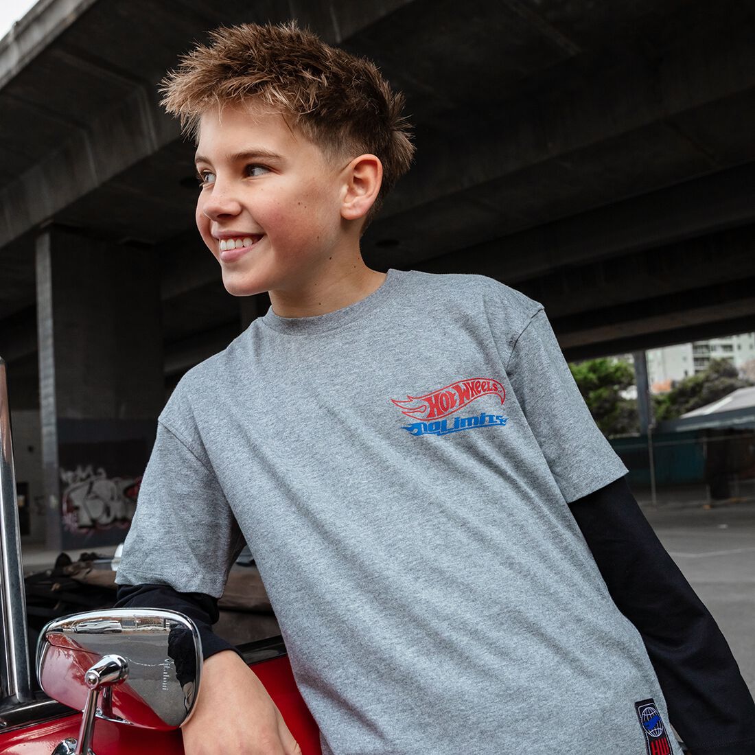 Hot Wheels Kids T-Shirt Black, , scaau_hi-res