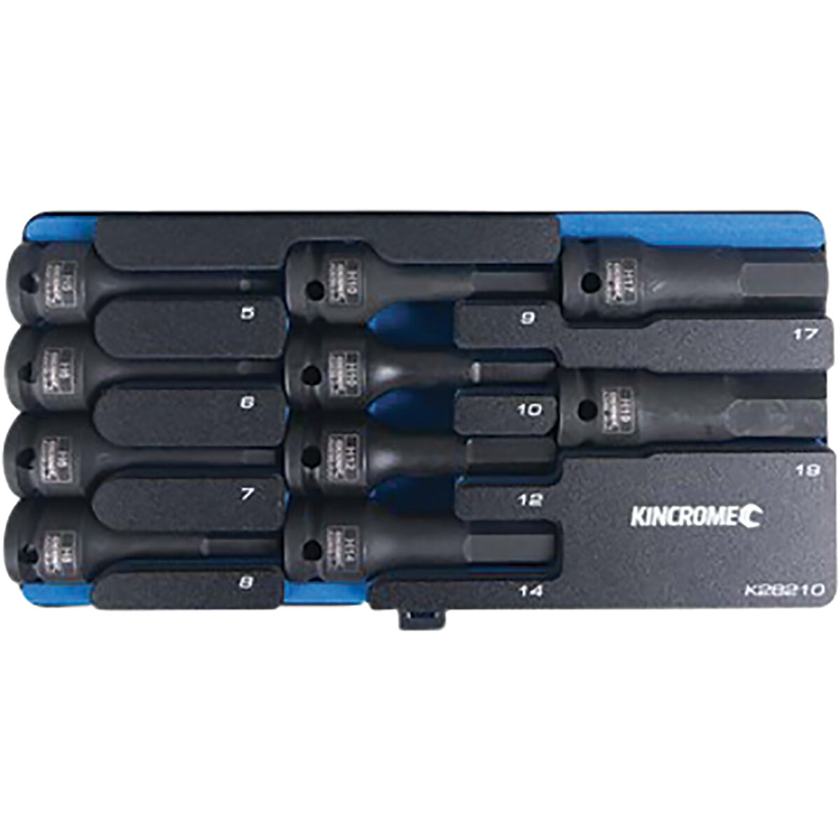 Kincrome Hex Impact Socket Set 1/2" Drive Metric 10 Piece, , scaau_hi-res