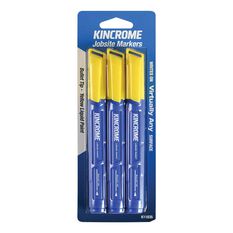 Kincrome Paint Marker 3 Pack Yellow & Bullet Tip, , scaau_hi-res