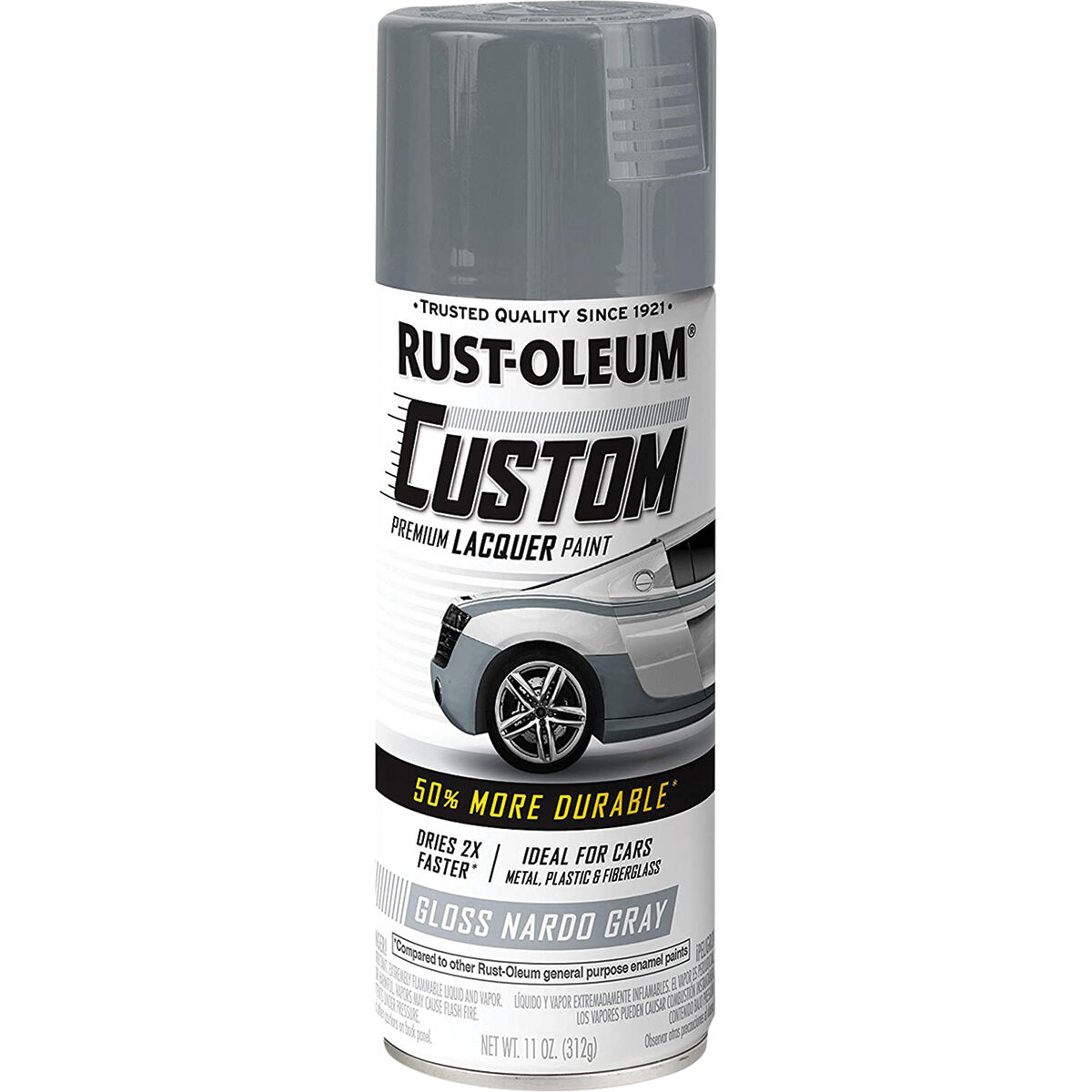 Rust Oleum Custom Premium Lacquer Paint Grey 312g Supercheap Auto