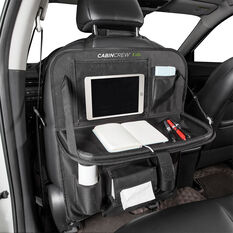 Cabin Crew Kids Back Seat Organiser with Tray Black, , scaau_hi-res