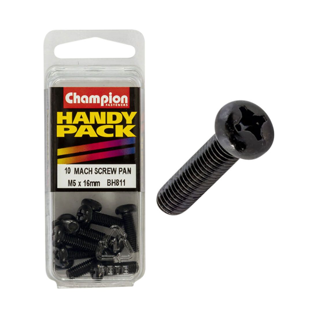 Champion Mach Screws - M5x16mm, BH808, Handy Pack, , scaau_hi-res