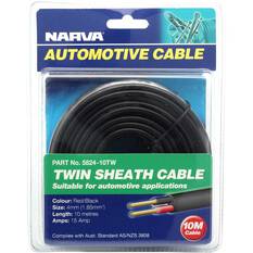 Narva Automotive Cable Twin Sheath 10 Metres 15 AMP, , scaau_hi-res