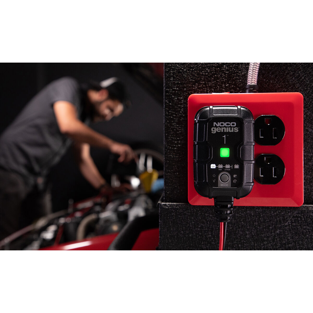NOCO Genius 1 Battery Charger 6V/12V 1 Amp, , scaau_hi-res