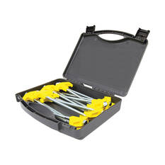 OZtrail 150mm Screw in Tent Peg - Set of 15, , scaau_hi-res