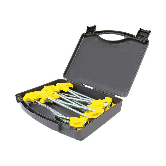 OZtrail 150mm Screw in Tent Peg - Set of 15, , scaau_hi-res