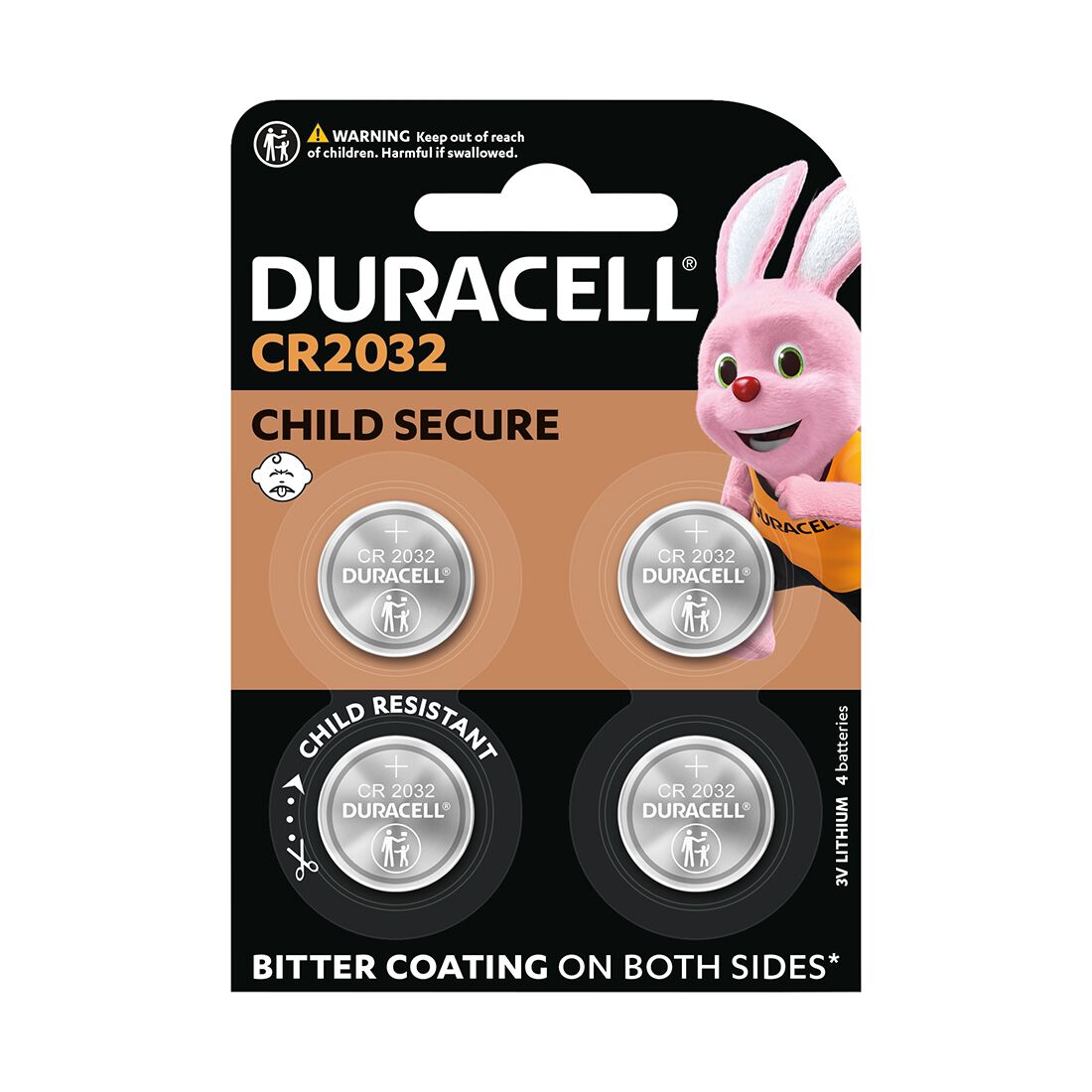 Duracell Specialty DL 2032 Coin Battery 4 Pack, , scaau_hi-res