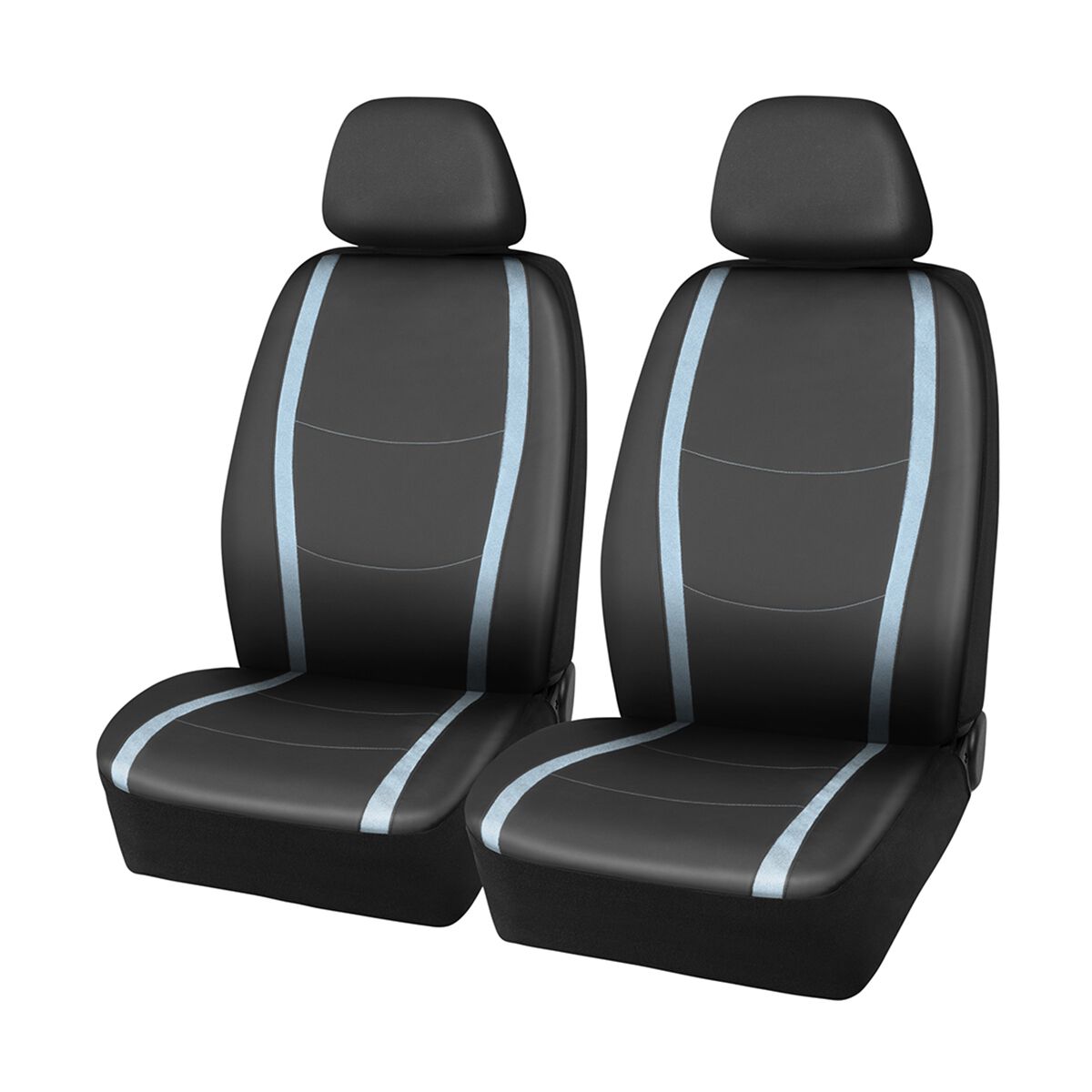 SCA Seat Cover Blue Shimmer Leather Look, Adjustable Headrests, Airbag Compatible, Size 30A, , scaau_hi-res