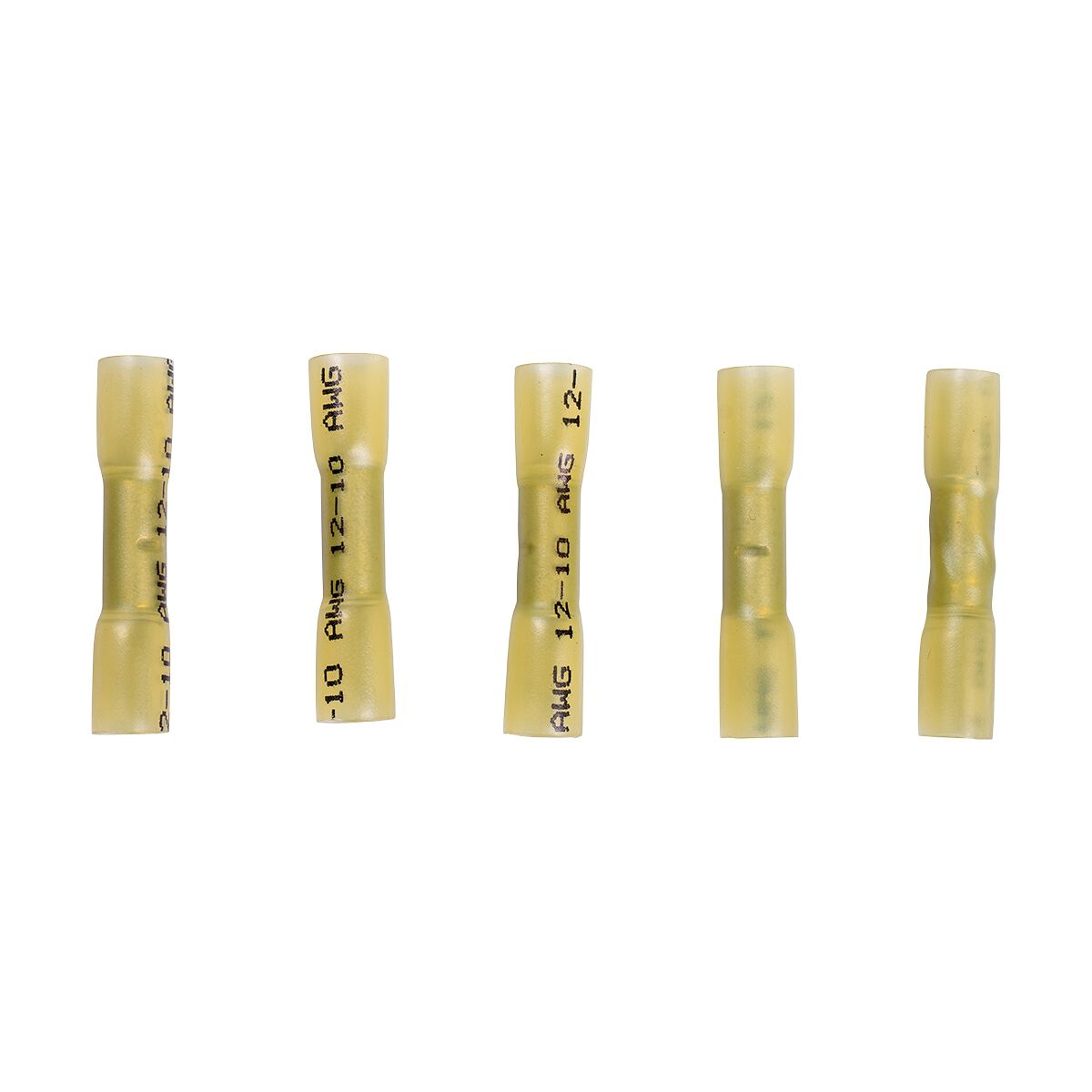 Hardkorr Cable Joiner (Butt Splice) - 6mm, Yellow, 5 Pack, , scaau_hi-res