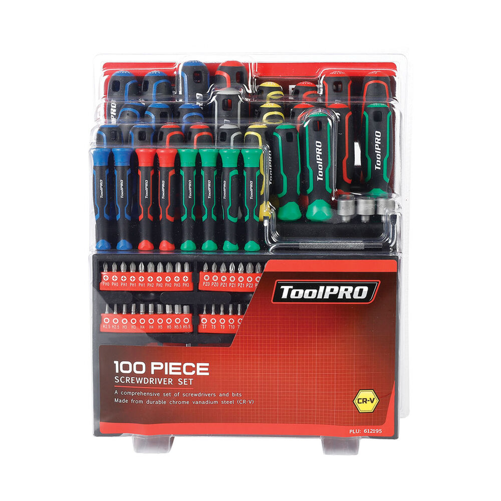 ToolPRO Screwdriver Set 100 Piece Supercheap Auto