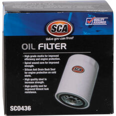 SCA Oil Filter SCO436 (Interchangeable with Z436), , scaau_hi-res