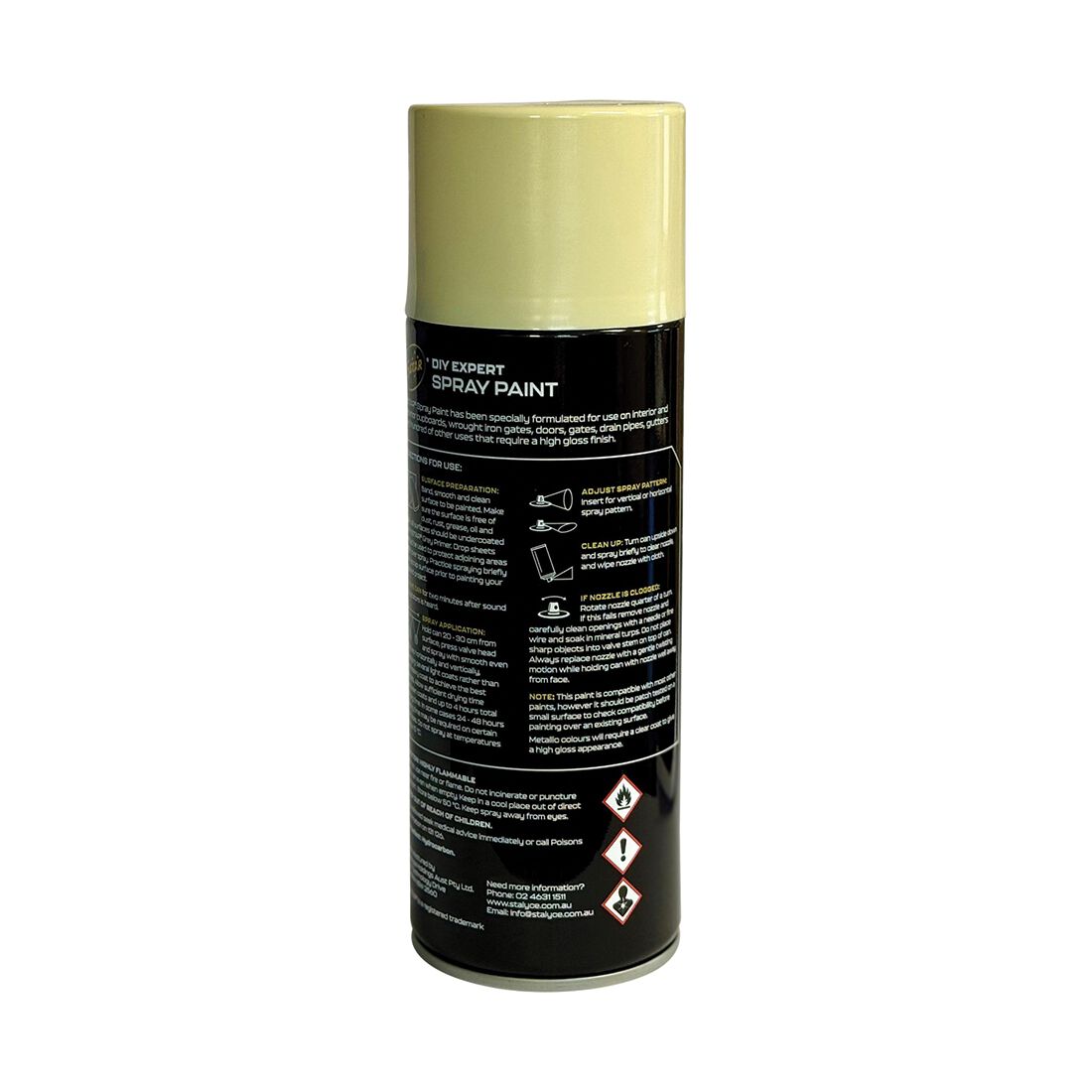 5 Star Enamel Spray Paint Heritage Cream 250g, , scaau_hi-res
