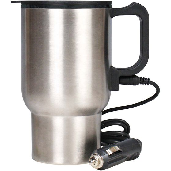Sca Travel Mug Silver 12v 350ml Supercheap Auto
