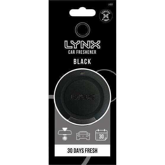 Lynx 3D Air Freshener Black Supercheap Auto