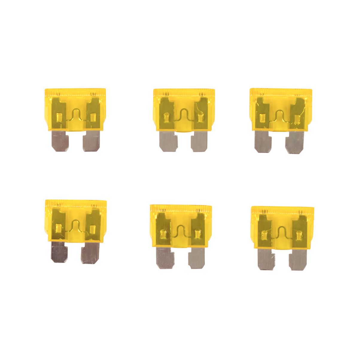 SCA Automotive Fuses - Standard Blade, 20 Amp, 6 Piece, , scaau_hi-res