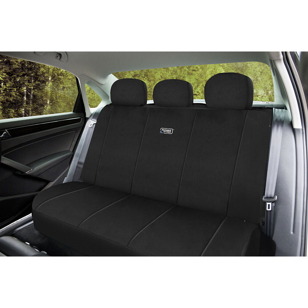 Ridge Ryder Neoprene Seat Cover Black Adjustable Headrests Rear Seat
