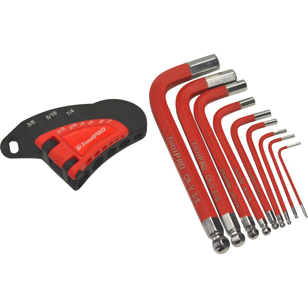 ToolPRO Short Hex Key Set SAE, 9 Pieces Supercheap Auto