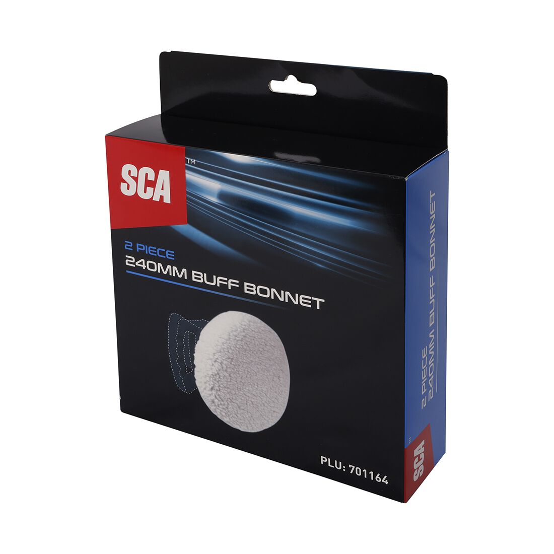 SCA 2 Piece Polyester Buff Bonet 240mm, , scaau_hi-res