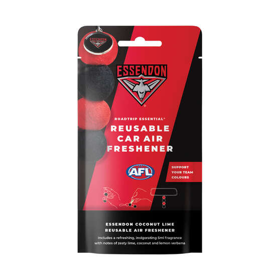 Roadtrip Essential Air Freshener Set Essendon Bombers Coconut Lime 5ml, , scaau_hi-res