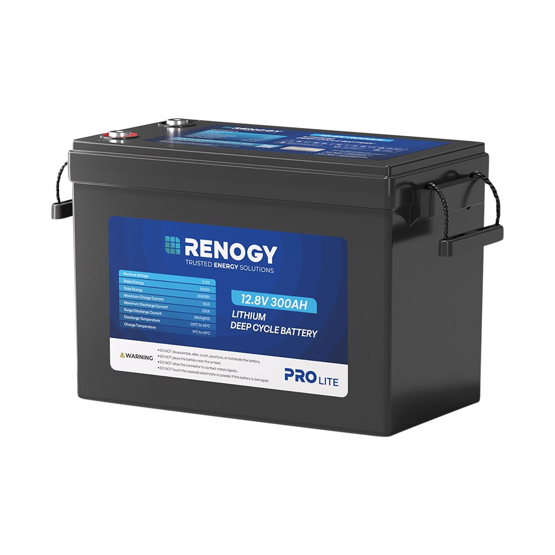 Renogy Lithium Deep Cycle Battery 12.8V 300Ah LiFePO4, , scaau_hi-res