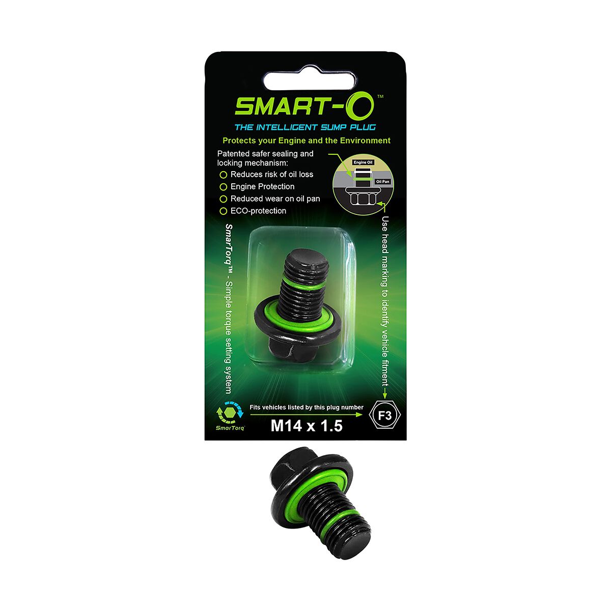 Smart-O Sump / Drain Plug F3 - M14 x 1.5mm, , scaau_hi-res