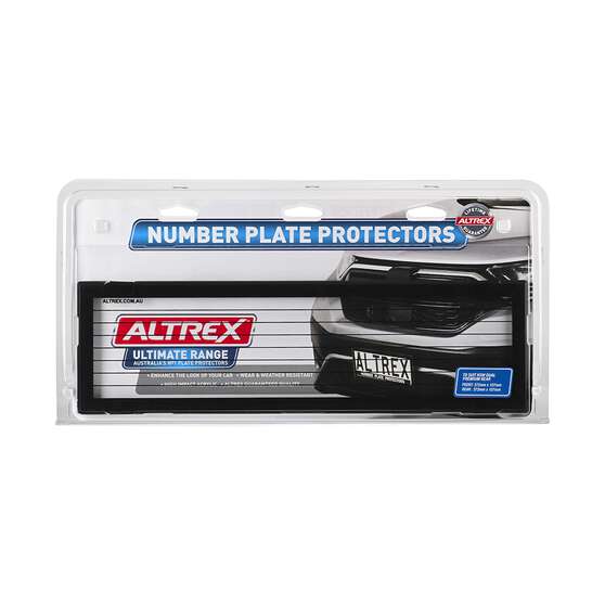 Altrex Number Plate Protector - 6 Figure Premium With Lines 6LPDB, , scaau_hi-res