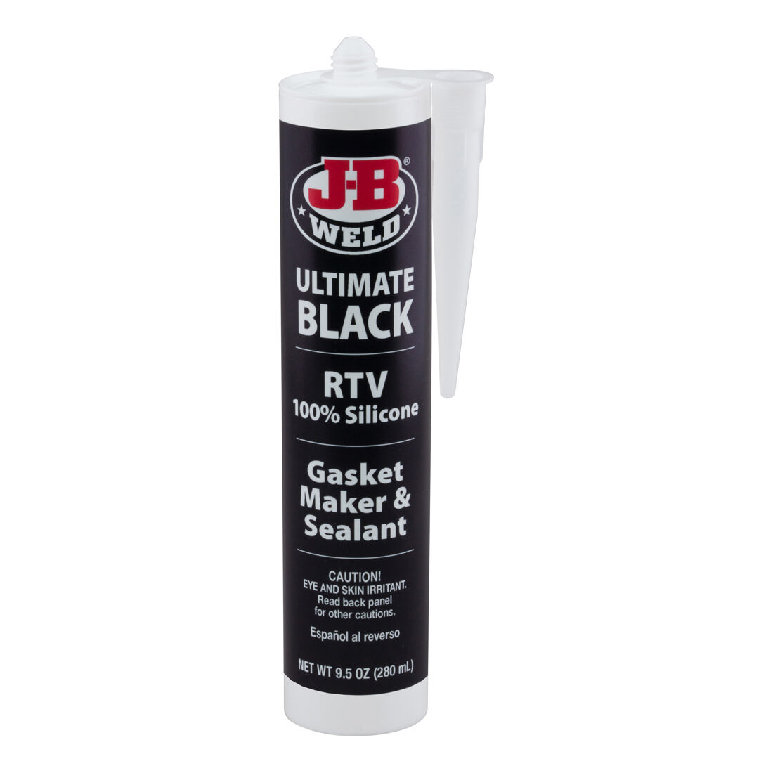 JB Weld Ultimate Black RTV Gasket Maker And Sealant 280mL 32929, , scaau_hi-res
