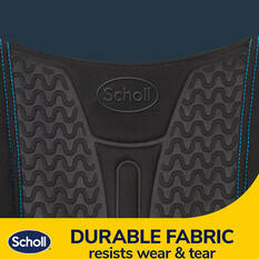 Scholl Infused Gel Memory Foam Black Lumbar Cushion, , scaau_hi-res
