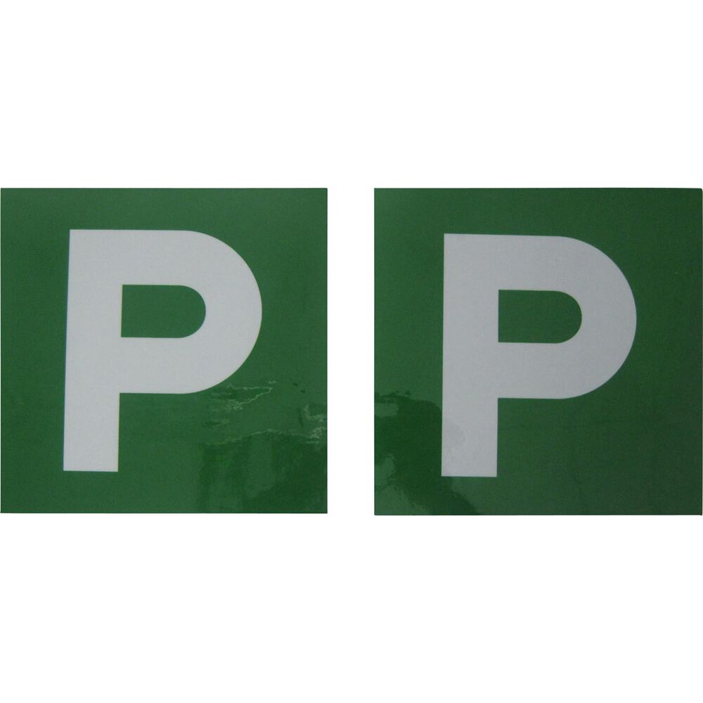 Streetwize P Plates VIC WA Green/White Magnetic MP5 - MNPP3, P & L Plates, Gifts & Collectables, Car Care & Accessories, Autopro Category