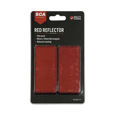 SCA Reflector Twin Pack Rectangular Red 94 x 44mm, , scaau_hi-res