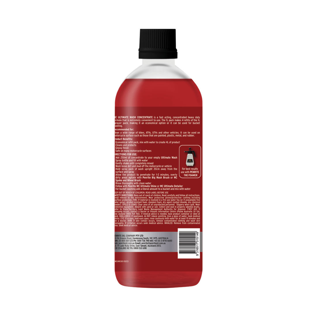 Penrite MC Ultimate Wash Concentrate 1 Litre, , scaau_hi-res