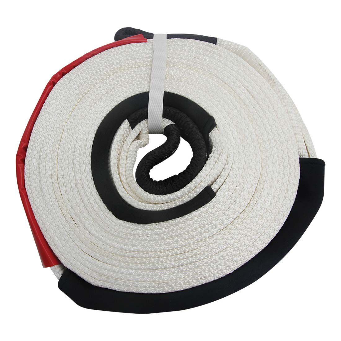 8m x75mm DiversityWrap 8T Tow Strap Single layer Heavy Duty Tow Rope Towing Pull Strap Recovery Winch 4x4 Offroad 