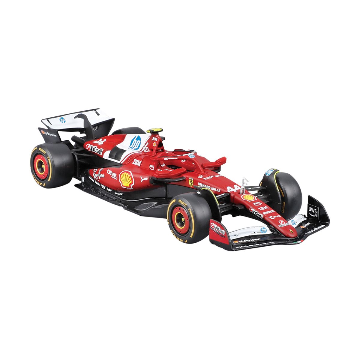 1:43 Die Cast 2025 Ferrari #44 Hamilton, , scaau_hi-res