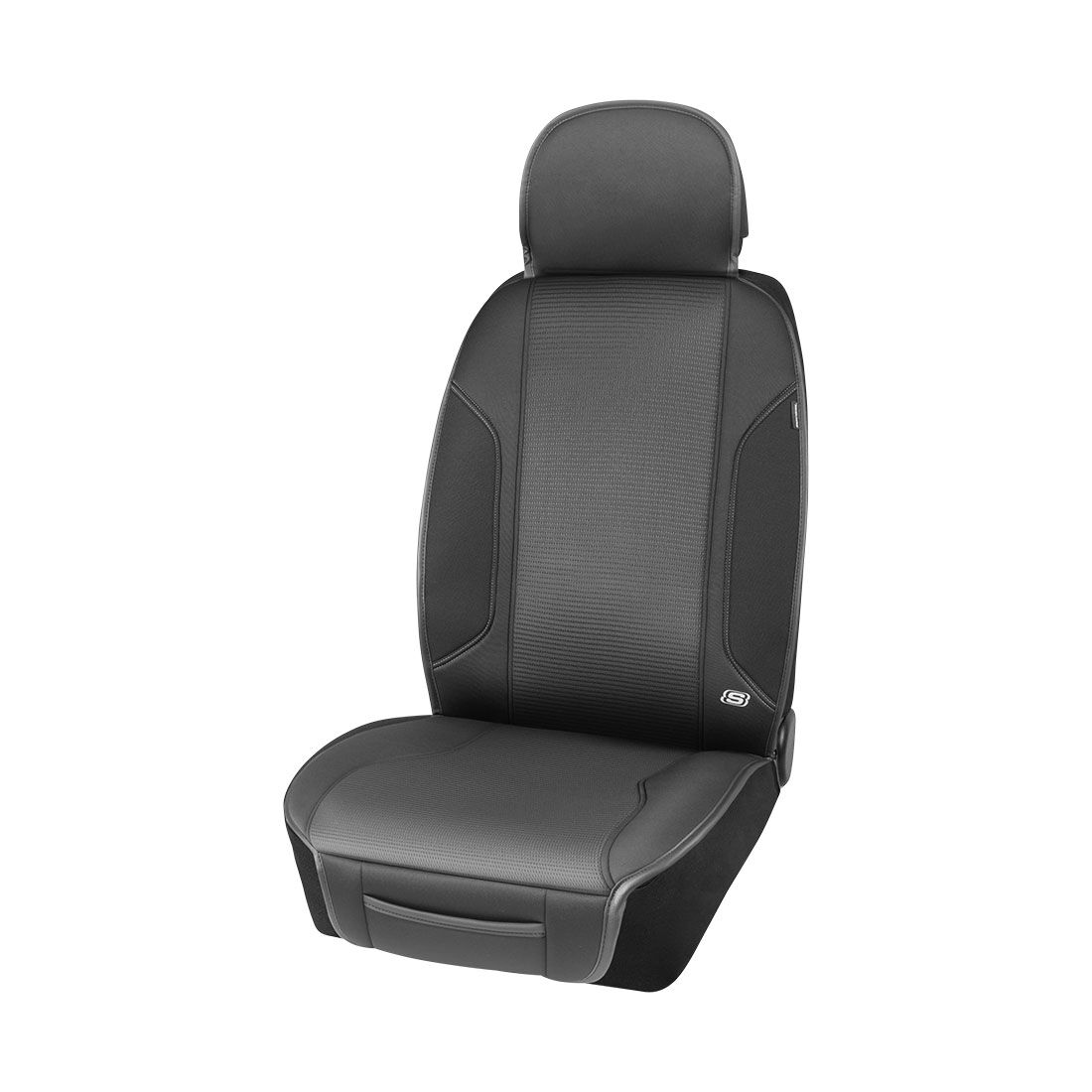 Skechers Memory Foam Black/Grey Seat Cushion, , scaau_hi-res