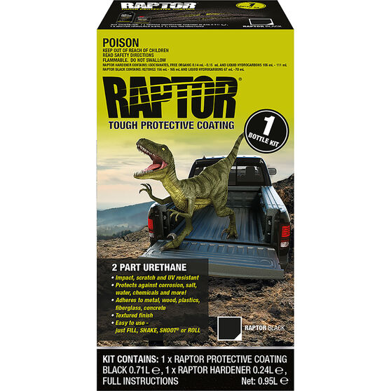 Raptor Bedliner 1l Black Kit Supercheap Auto